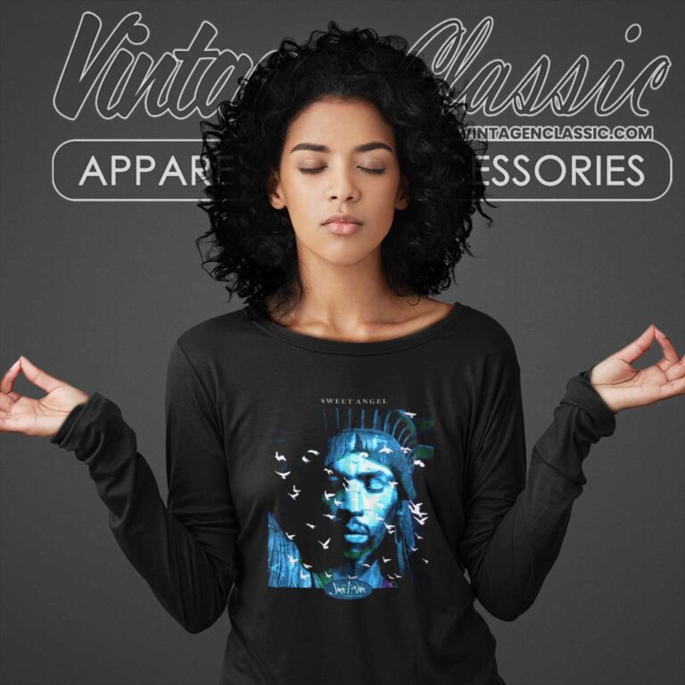 Jimi Hendrix Sweet Angel Long Sleeve Tee Jimi Hendrix Sweet Angel Long Sleeve Tee