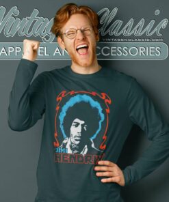 Jimi Hendrix Tri Color Long Sleeve Tee