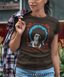 Jimi Hendrix Tri Color Women TShirt