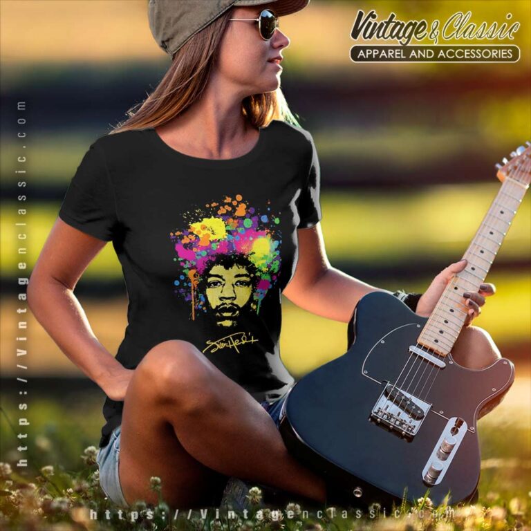 Jimi Hendrix Watercolor Women TShirt Jimi Hendrix Watercolor Women TShirt