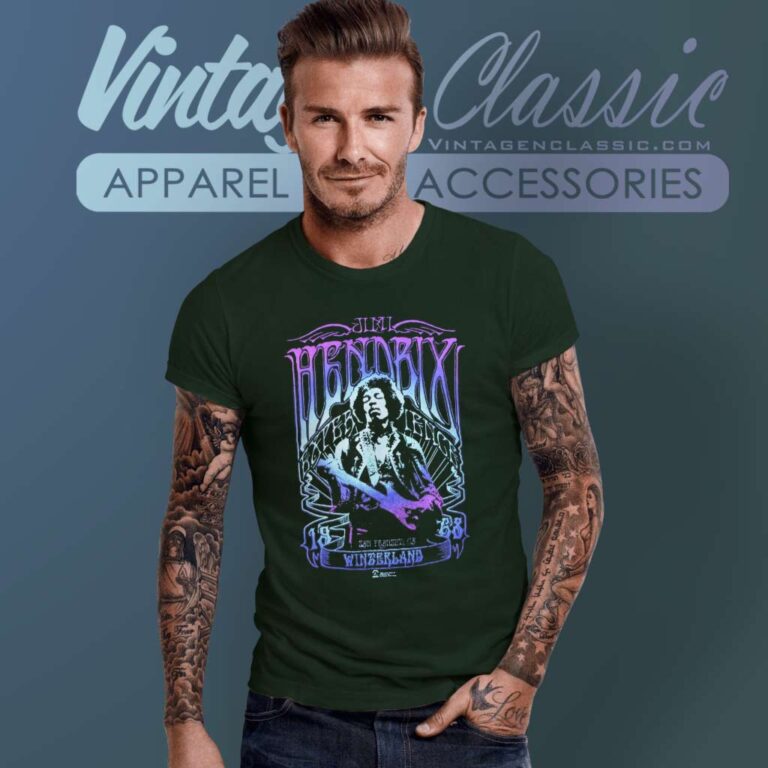 Jimi Hendrix Winterland 1968 T Shirt Jimi Hendrix Winterland 1968 T Shirt