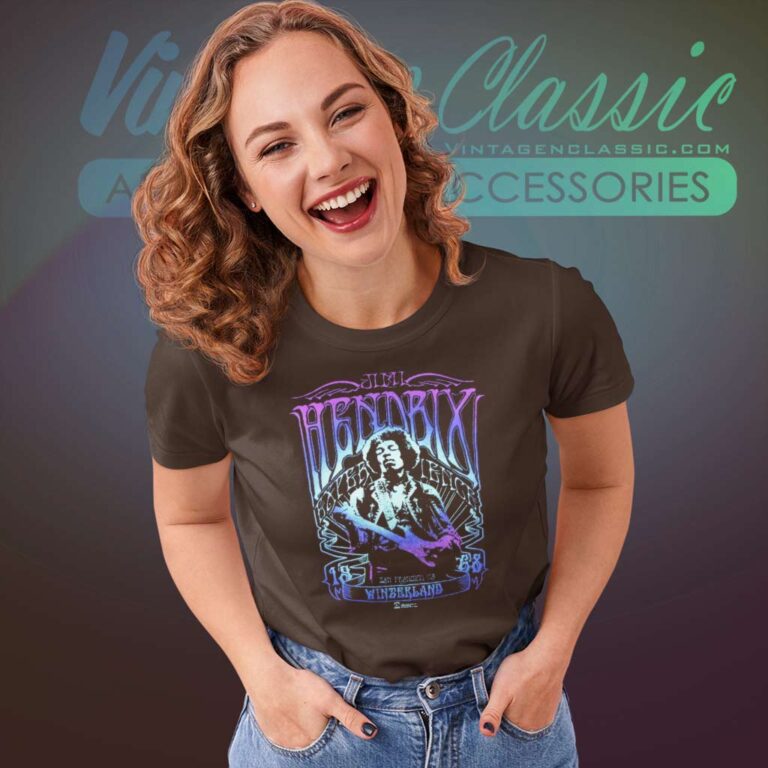 Jimi Hendrix Winterland 1968 Women TShirt Jimi Hendrix Winterland 1968 Women TShirt