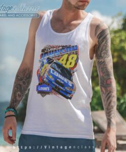 Jimmie Johnson 48 Lowes Nascar Racing Tank Top Racerback