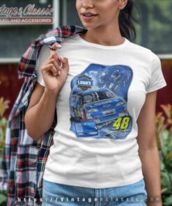 Jimmie Johnson Lowes Team Racing Nascar Women TShirt