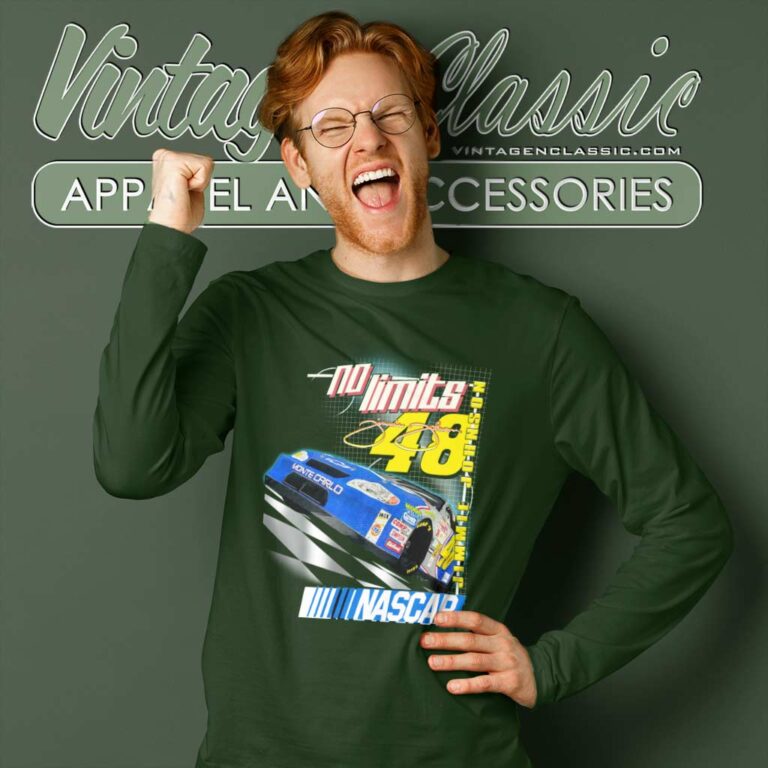Jimmie Johnson Nascar No Limits Racing Long Sleeve Tee Jimmie Johnson Nascar No Limits Racing Long Sleeve Tee