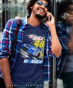 Jimmie Johnson Nascar No Limits Racing Shirt 5 Jimmie Johnson Nascar No Limits Racing V Neck TShirt