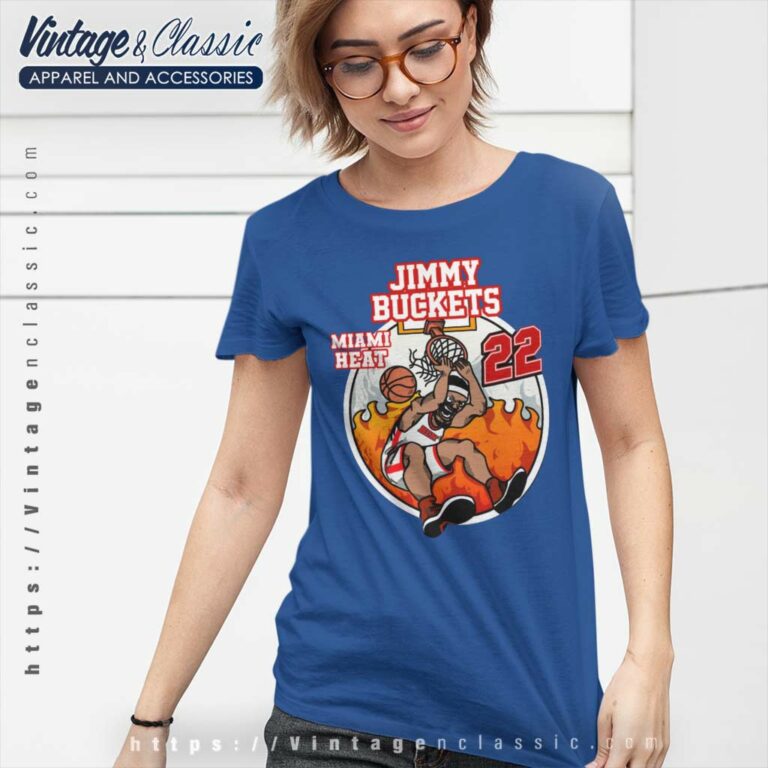 Jimmy Buckets Cartoon Jimmy Butler 22 Miami Basketball Proplayer Women TShirt Jimmy Buckets Cartoon Jimmy Butler 22 Miami Basketball Proplayer Women TShirt