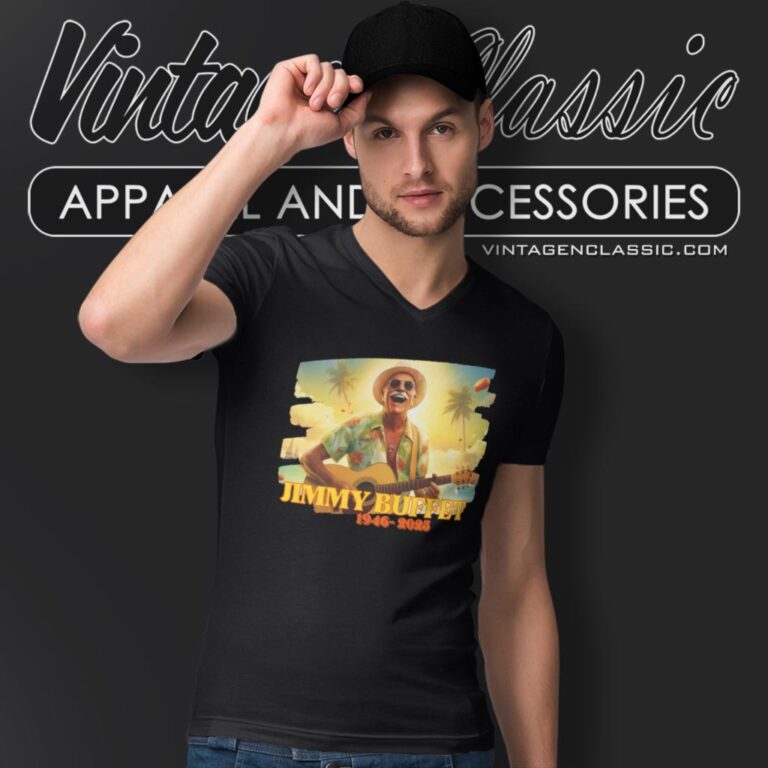 Jimmy Buffett 1946 2023 V Neck TShirt Jimmy Buffett 1946 2023 V Neck TShirt