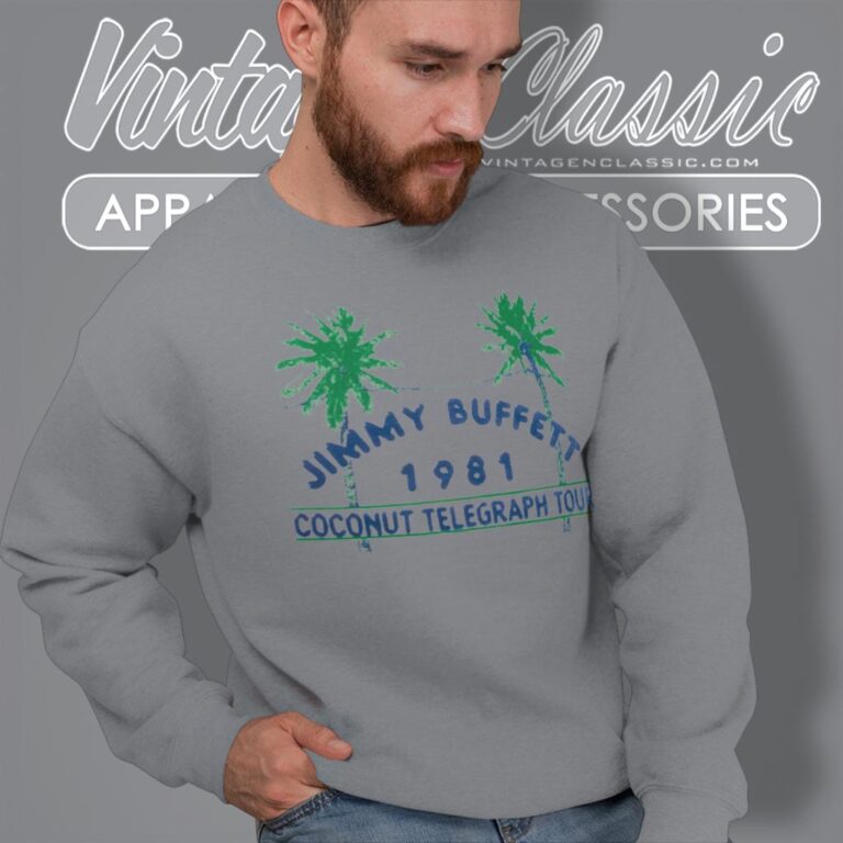 Jimmy Buffett 1981 Coconut Telegraph Tour Sweatshirt Jimmy Buffett 1981 Coconut Telegraph Tour Sweatshirt