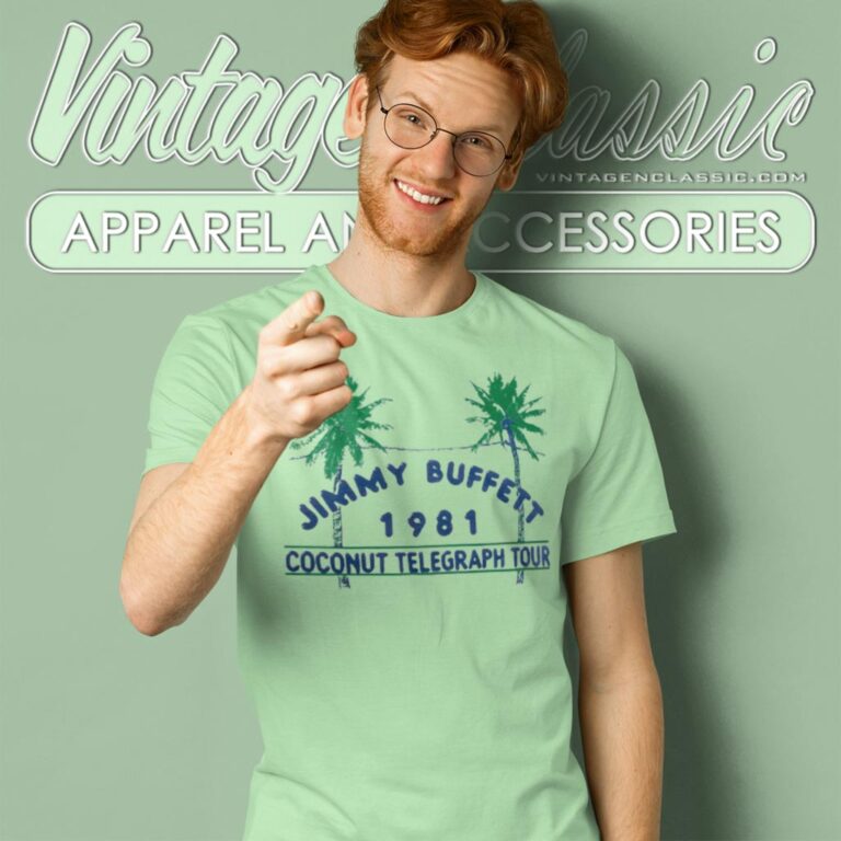 Jimmy Buffett 1981 Coconut Telegraph Tour T Shirt Jimmy Buffett 1981 Coconut Telegraph Tour T Shirt