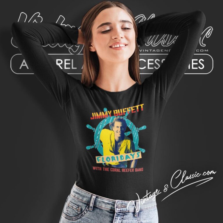 Jimmy Buffett 1986 Floridays Tour Long Sleeve Tee Jimmy Buffett 1986 Floridays Tour Long Sleeve Tee