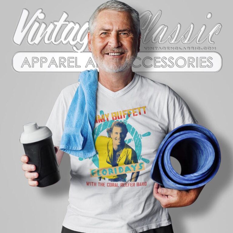 Jimmy Buffett 1986 Floridays Tour V Neck TShirt Jimmy Buffett 1986 Floridays Tour V Neck TShirt