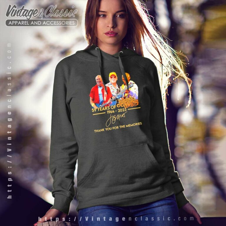Jimmy Buffett 59 Years 1964 2023 Thanks For The Memories Signature Hoodie Jimmy Buffett 59 Years 1964 2023 Thanks For The Memories Signature Hoodie
