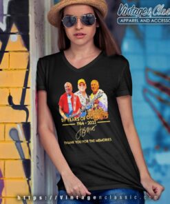 Jimmy Buffett 59 Years 1964 2023 Thanks For The Memories Signature V Neck TShirt