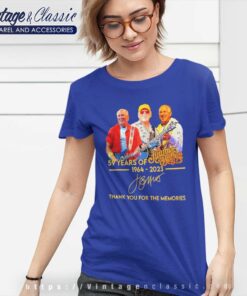 Jimmy Buffett 59 Years 1964 2023 Thanks For The Memories Signature Women TShirt