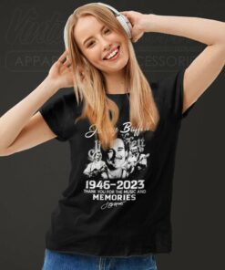 Jimmy Buffett 76 Years 1946 2023 Thank You For The Music And Memories Signature Women TShirt