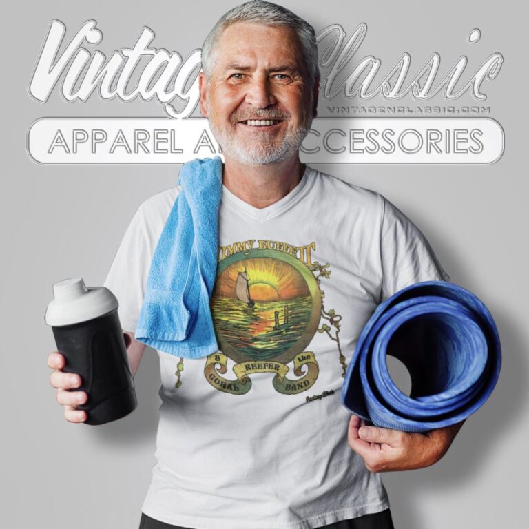 Jimmy Buffett And The Coral Reefer Band V Neck TShirt Jimmy Buffett And The Coral Reefer Band V Neck TShirt