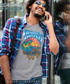 Jimmy Buffett And The Coral Reefers 1979 V Neck TShirt