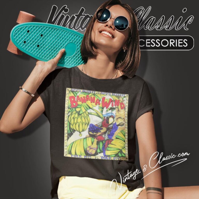 Jimmy Buffett Banana Wind Tour Women T Shirt Jimmy Buffett Banana Wind Tour Women T Shirt