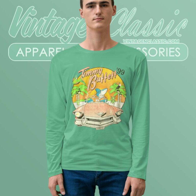 Jimmy Buffett Beach House On The Moon Tour Vintage Long Sleeve Tee Jimmy Buffett Beach House On The Moon Tour Vintage Long Sleeve Tee