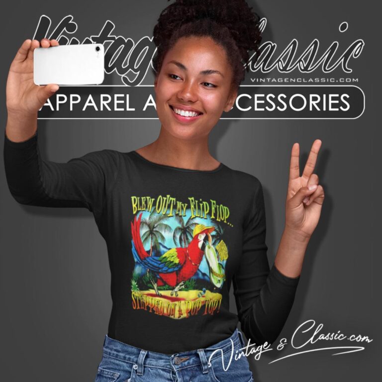 Jimmy Buffett Blew Out My Flip Flop Long Sleeve Tee Jimmy Buffett Blew Out My Flip Flop Long Sleeve Tee