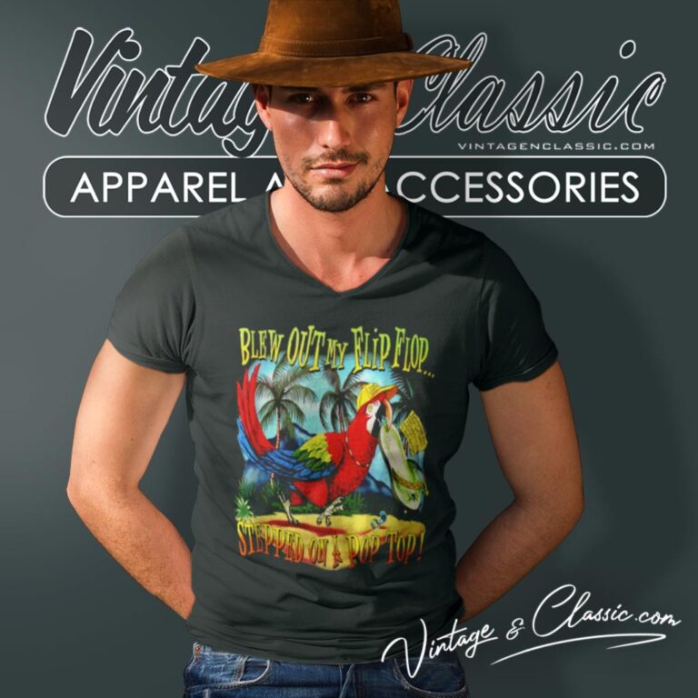 Jimmy Buffett Blew Out My Flip Flop V Neck TShirt Jimmy Buffett Blew Out My Flip Flop V Neck TShirt