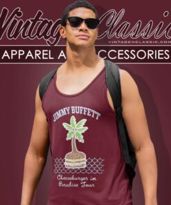 Jimmy Buffett Cheeseburger In Paradise Tour Tank Top Racerback