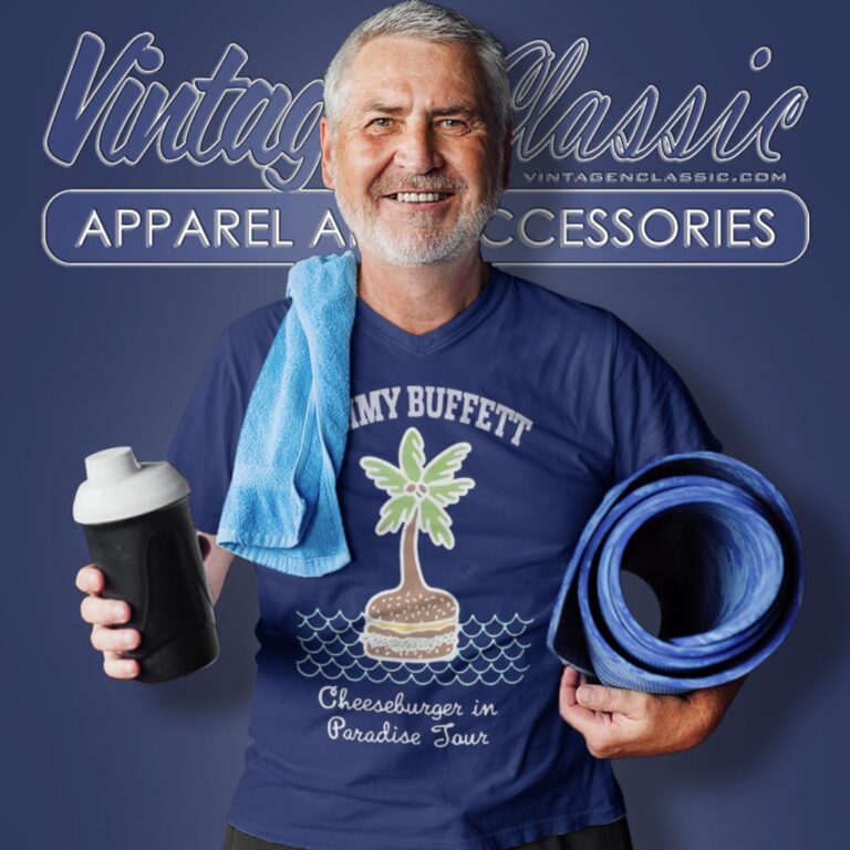 Jimmy Buffett Cheeseburger In Paradise Tour V Neck TShirt Jimmy Buffett Cheeseburger In Paradise Tour V Neck TShirt