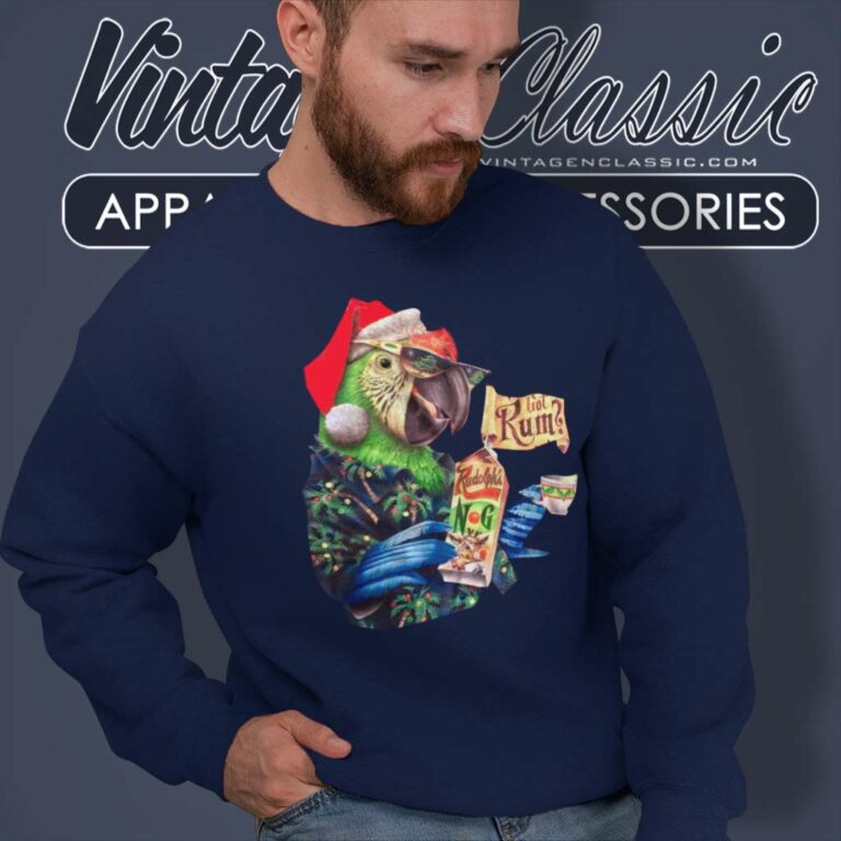 Jimmy Buffett Christmas Shirt Got Rum Red Parrot Cocktails Margaritas Sweatshirt Jimmy Buffett Christmas Shirt Got Rum Red Parrot Cocktails Margaritas Sweatshirt