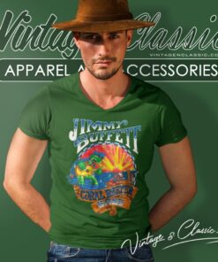 Jimmy Buffett Coral Reefer Band V Neck TShirt