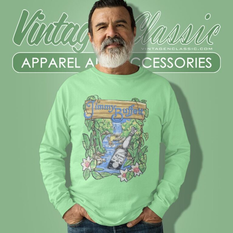 Jimmy Buffett Corona Beer Long Sleeve Tee Jimmy Buffett Corona Beer Long Sleeve Tee
