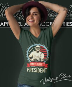 Jimmy Buffett For President V Neck TShirt