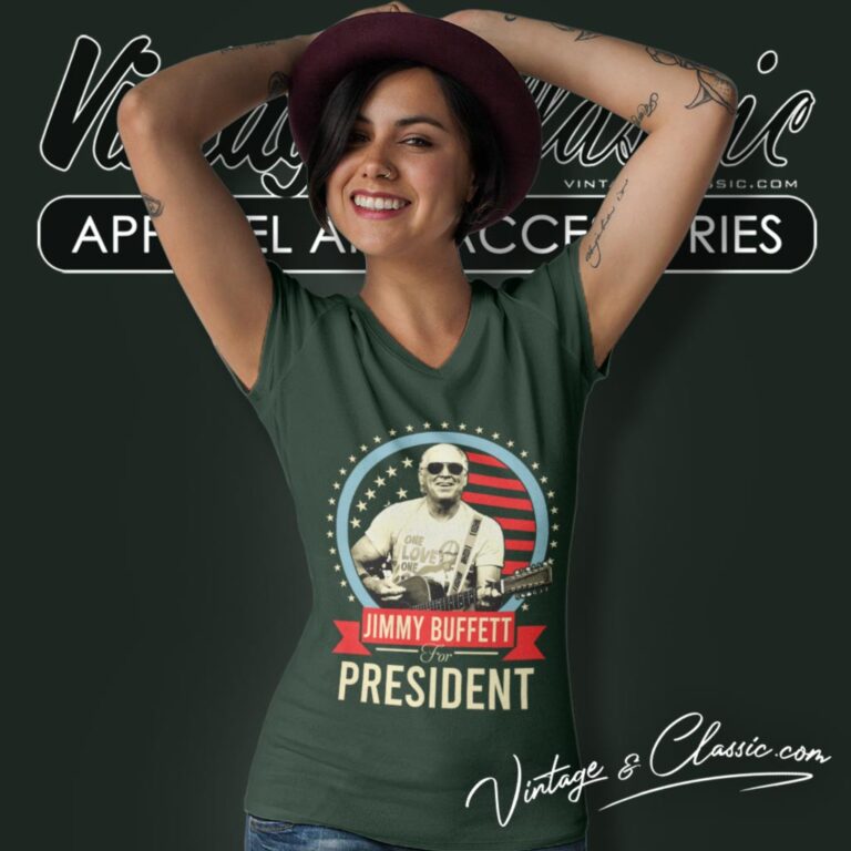 Jimmy Buffett For President V Neck TShirt Jimmy Buffett For President V Neck TShirt