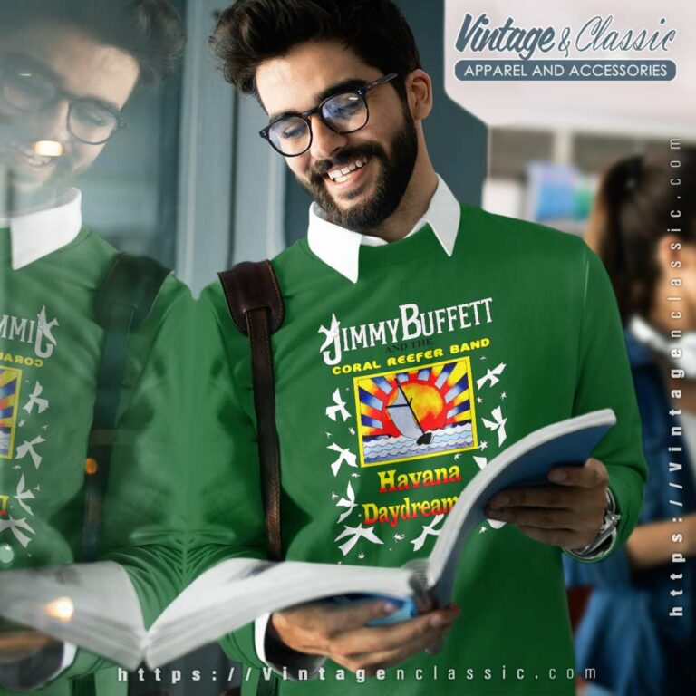 Jimmy Buffett Havana Daydreamin Shirt Coral Reefer Band 1997 Concert Tour Sweatshirt Jimmy Buffett Havana Daydreamin Shirt Coral Reefer Band 1997 Concert Tour Sweatshirt
