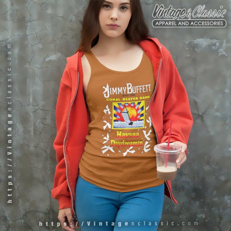 Jimmy Buffett Havana Daydreamin Shirt Coral Reefer Band 1997 Concert Tour Tank Top Racerback Jimmy Buffett Havana Daydreamin Shirt Coral Reefer Band 1997 Concert Tour Tank Top Racerback