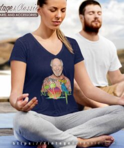 Jimmy Buffett Margaritaville Signature V Neck TShirt