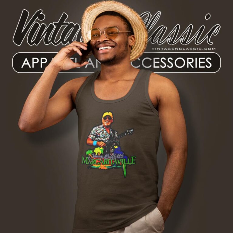 Jimmy Buffett Margaritaville Song Tank Top Racerback Jimmy Buffett Margaritaville Song Tank Top Racerback