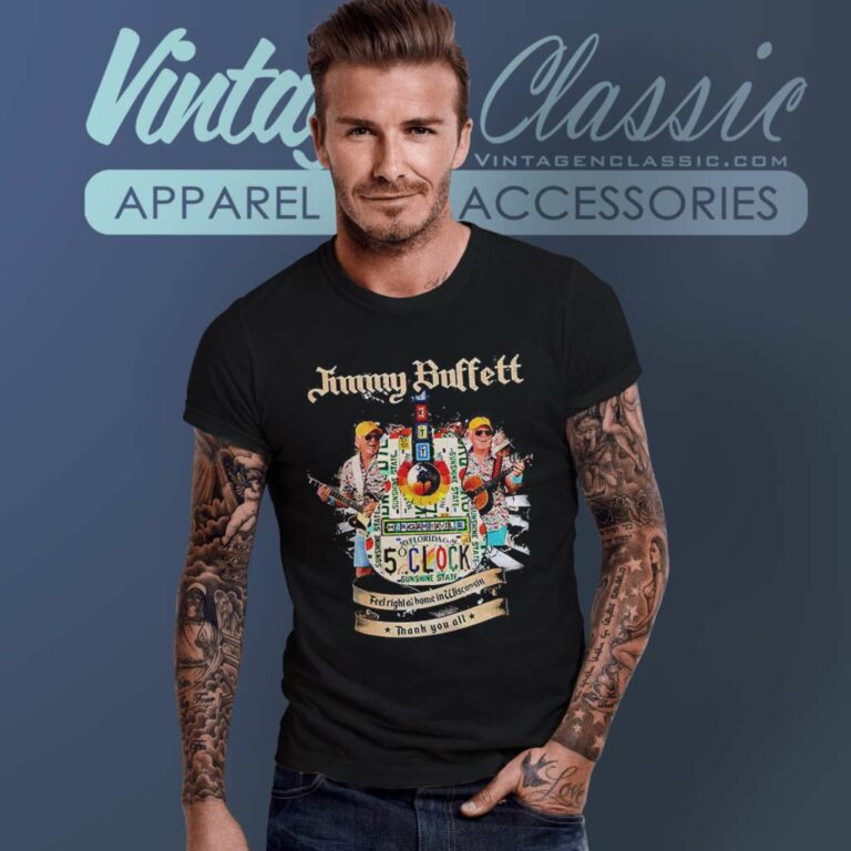 Jimmy Buffett Shirt 1946 2023 Feel Right At Home In Wisconsin T Shirt Jimmy Buffett Shirt 1946 2023 Feel Right At Home In Wisconsin T Shirt