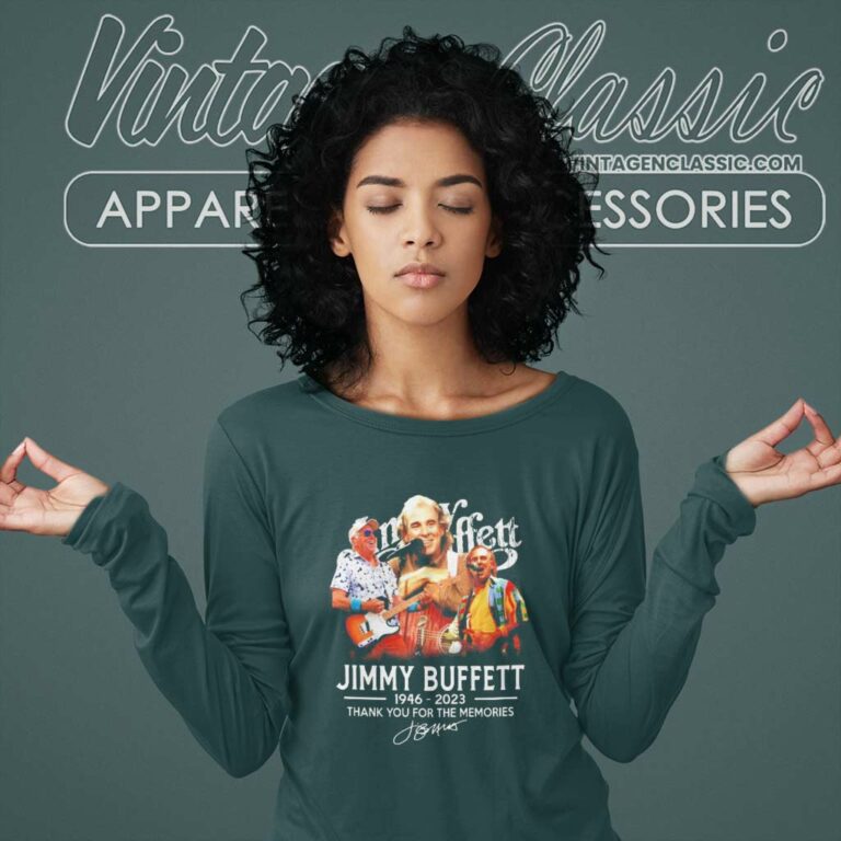 Jimmy Buffett Shirt 76 Years 1946 2023 Thank You For The Memories Long Sleeve Tee Jimmy Buffett Shirt 76 Years 1946 2023 Thank You For The Memories Long Sleeve Tee