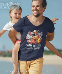 Jimmy Buffett Shirt 76 Years 1946 2023 Thank You For The Memories 5 Jimmy Buffett Shirt 76 Years 1946 2023 Thank You For The Memories V Neck TShirt