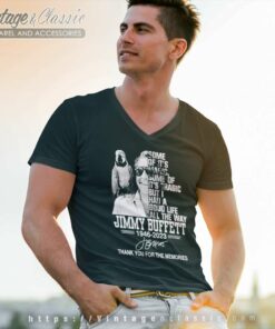 Jimmy Buffett Shirt I Had A Good Life All The Way 1946 2023 Signature 5 Jimmy Buffett Shirt I Had A Good Life All The Way 1946 2023 Signature V Neck TShirt