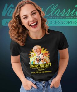 Jimmy Buffett Shirt Signature Thank You For The Memories 6 Jimmy Buffett Shirt Signature Thank You For The Memories Women TShirt
