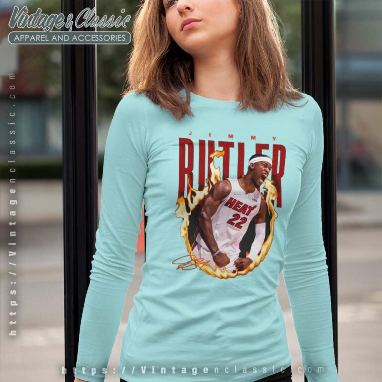 Jimmy Butler 22 Basketball Proplayer Signature Long Sleeve Tee Jimmy Butler 22 Basketball Proplayer Signature Long Sleeve Tee