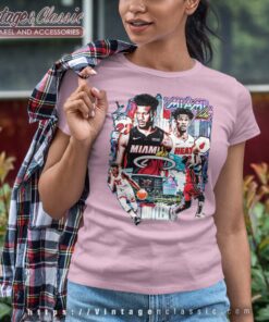Jimmy Butler Miami Heat Basketball Light Pink T Shirt