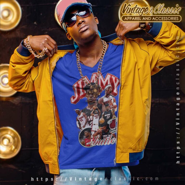 Jimmy Butler Miami Heat Nba Basketball 90s Graphic V Neck TShirt Jimmy Butler Miami Heat Nba Basketball 90s Graphic V Neck TShirt