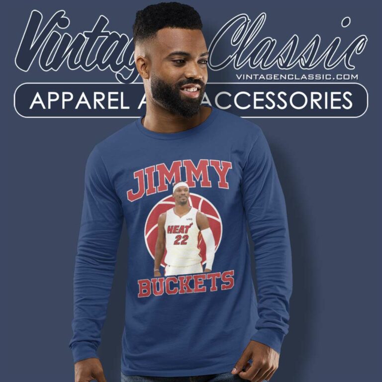 Jimmy Butler Miami Heat Shirt Jimmy Buckets Long Sleeve Tee Jimmy Butler Miami Heat Shirt Jimmy Buckets Long Sleeve Tee