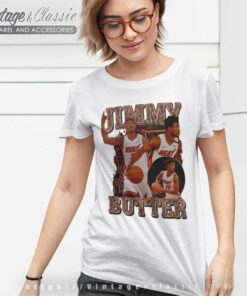 Jimmy Butler Mvp Player Miami Basketball 90s Retro Women TShirt