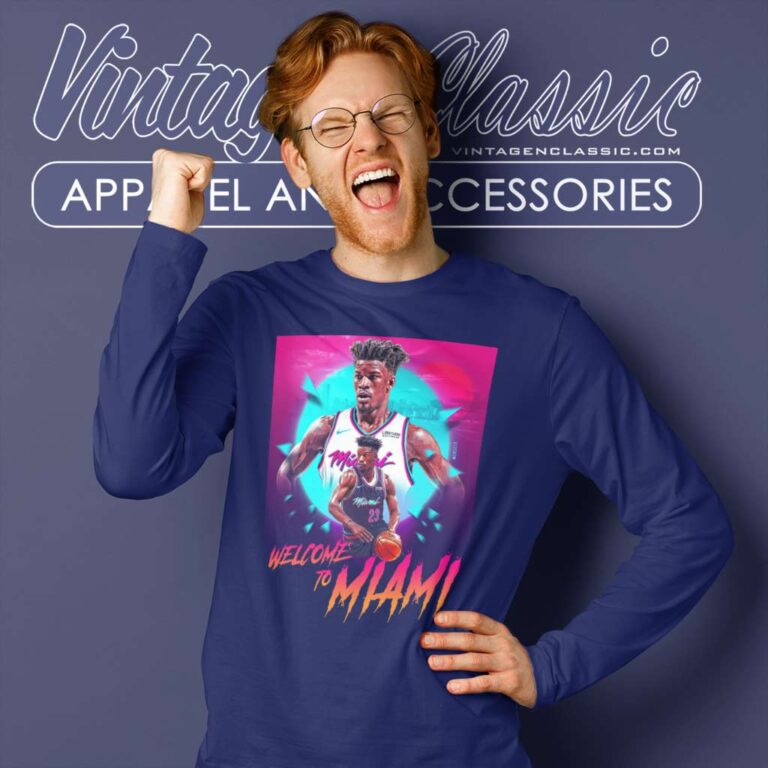 Jimmy Butler Welcome To Miami Long Sleeve Tee Jimmy Butler Welcome To Miami Long Sleeve Tee