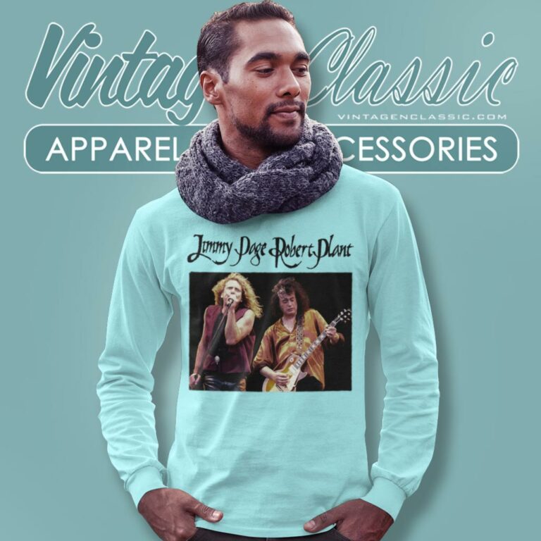 Jimmy Page And Robert Plant Long Sleeve Tee Jimmy Page And Robert Plant Long Sleeve Tee