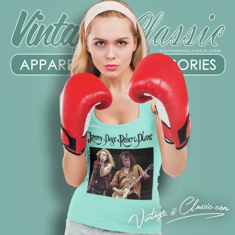 Jimmy Page And Robert Plant Tank Top Racerback Jimmy Page And Robert Plant Tank Top Racerback